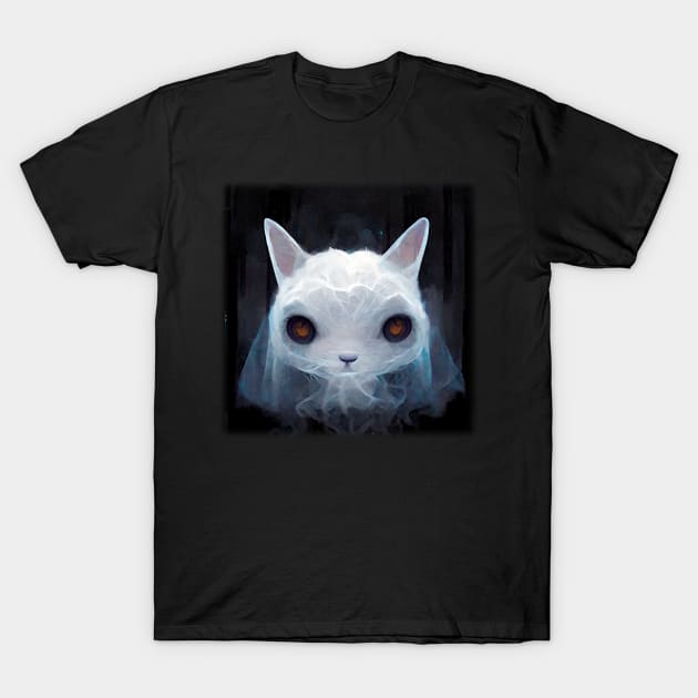 Ghost Cat T-Shirt by Yukiin